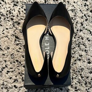 Cole Haan Women's Black D'Orsay Flats